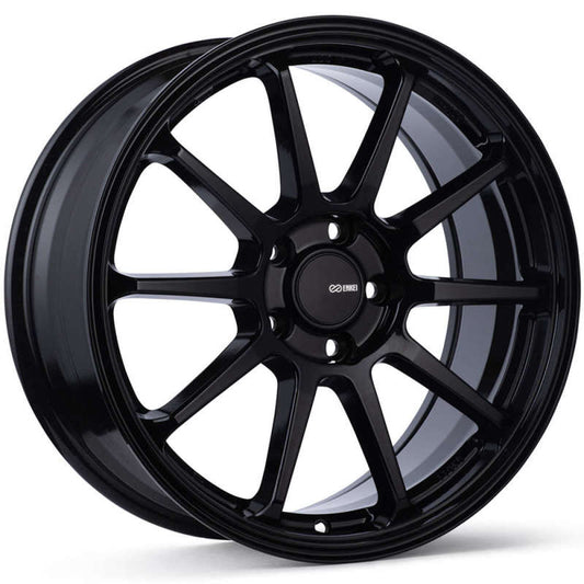 Enkei PX-10 17x7.5 5x114.3 40mm Offset 72.6mm Bore Gloss Black Wheel