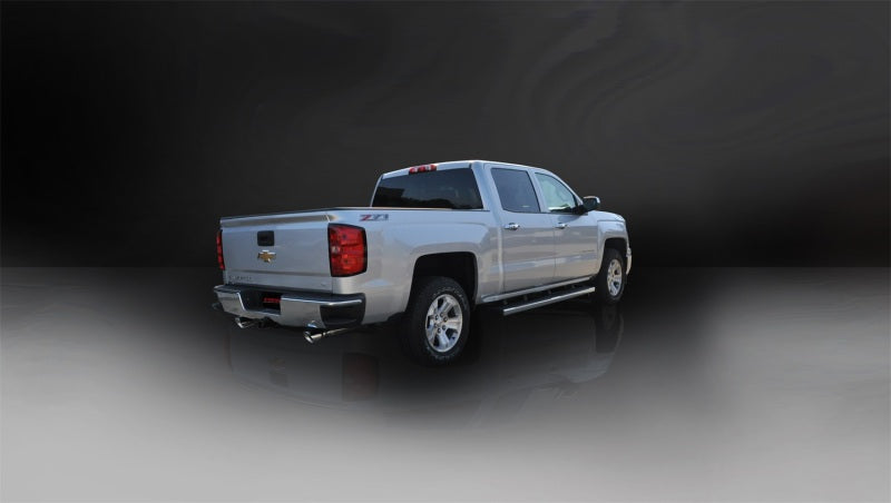 Corsa 14-19 GMC Sierra/Chevy Silv 1500 Crew Cab/Short Bed 5.3L V8 Polished  Dual Rear CB Exhaust