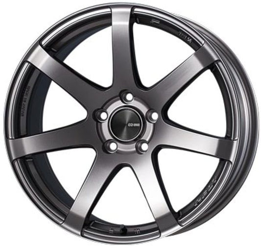 Enkei PF07 17x9.5 5x114.3 18mm Offset Dark Silver Wheel *Special Order/No Cancel*