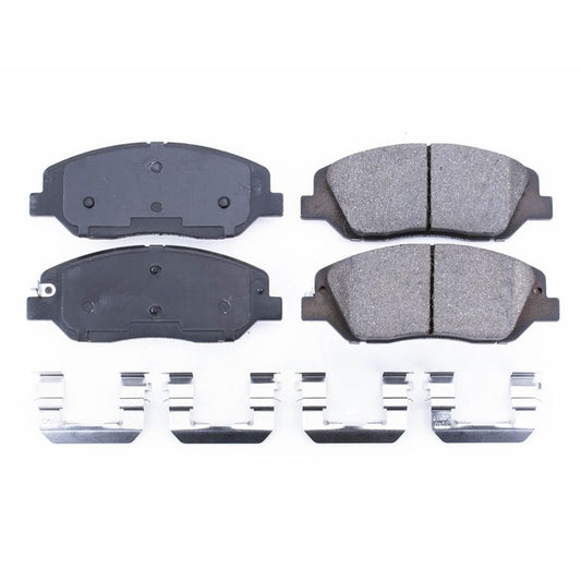 Power Stop 17-18 Hyundai Santa Fe Front Z17 Evolution Ceramic Brake Pads w/Hardware