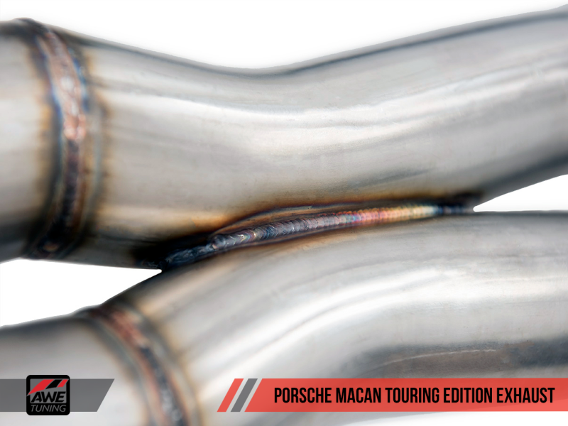 AWE Tuning Porsche Macan Touring Edition Exhaust System - Chrome Silver 102mm Tips