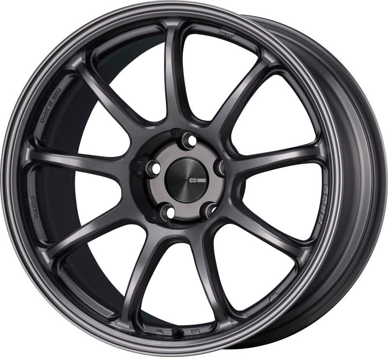 Enkei PF09 18x9 5x112 42mm Offset 75mm Bore Dark Silver Wheel