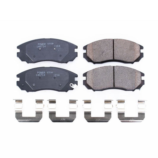 Power Stop 04-08 Hyundai Tiburon Front Z17 Evolution Ceramic Brake Pads w/Hardware