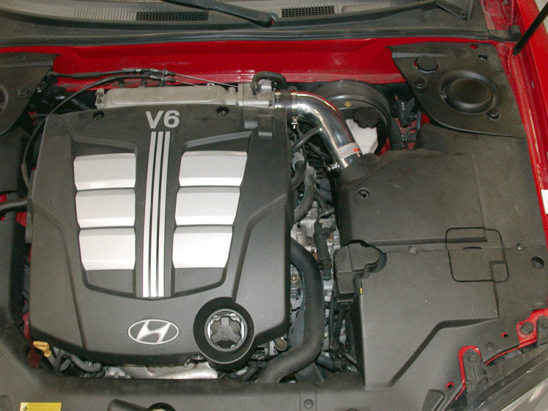 K&N 03 Hyundai Tiburon 2.7L-V6 Silver Typhoon Short Ram Intake