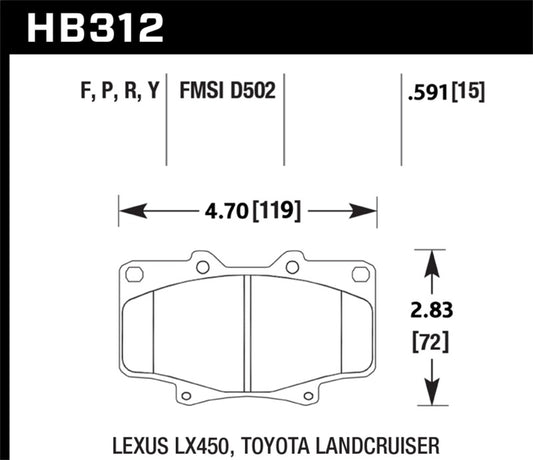 Hawk LTS Street Brake Pads