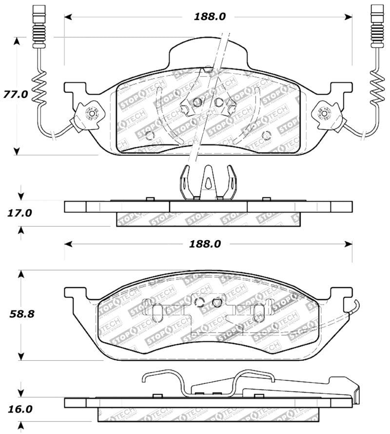 StopTech Performance Brake Pads