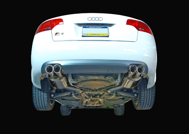 AWE Tuning Audi B7 S4 Track Edition Exhaust - Polished Silver Tips