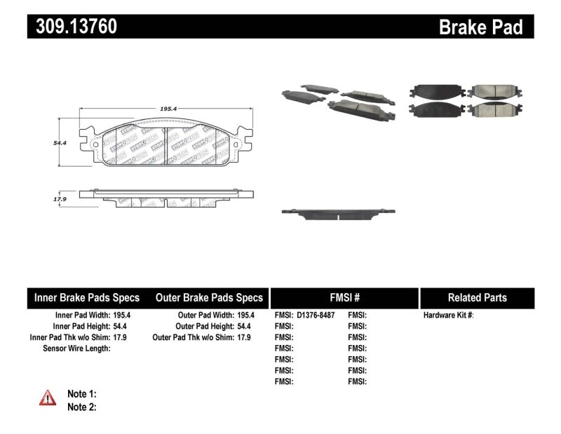 StopTech Performance Brake Pads