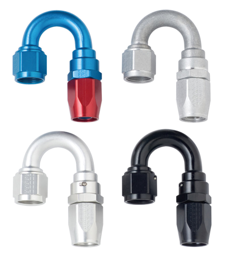 Fragola -6AN x 180 Degree Power Flow Hose End