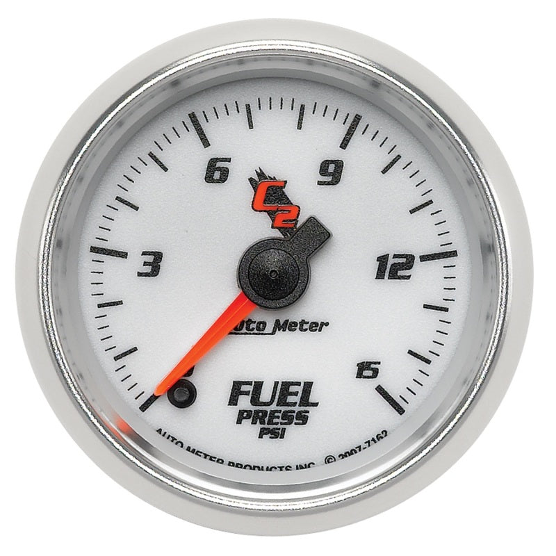 AutoMeter Gauge Fuel Pressure 2-1/16in. 15PSI Digital Stepper Motor C2