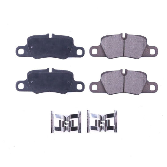 Power Stop 13-16 Porsche 911 Rear Z17 Evolution Ceramic Brake Pads w/Hardware