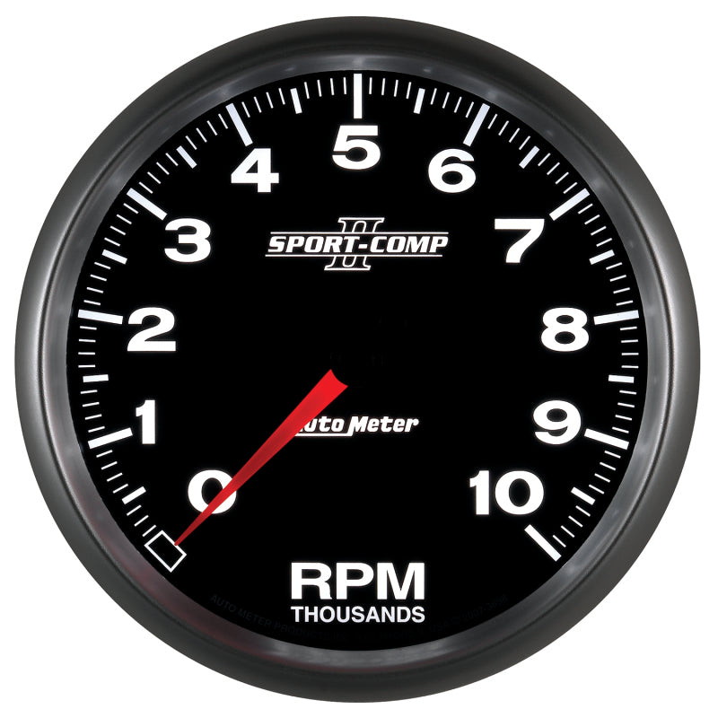 Autometer Sport-Comp II 5 inch 0-10000 RPM In Dash Tachometer