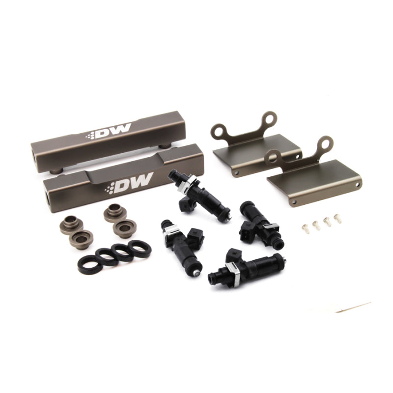 DeatschWerks 04-06 Subaru STI/LGT Side Feed to Top Feed Fuel Rail Conv Kit w/ 1200cc Injectors