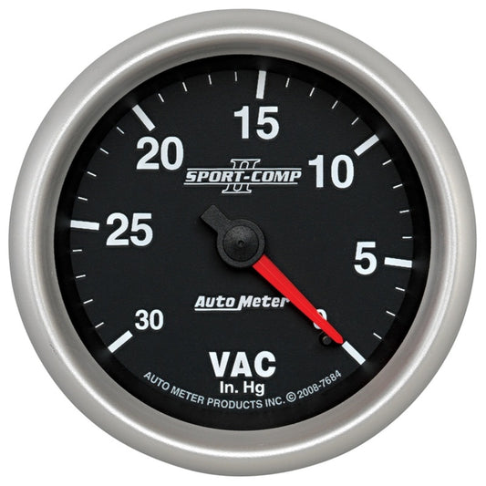 AutoMeter Gauge Vacuum 2-5/8in. 30Inhg Mechanical Sport-Comp II