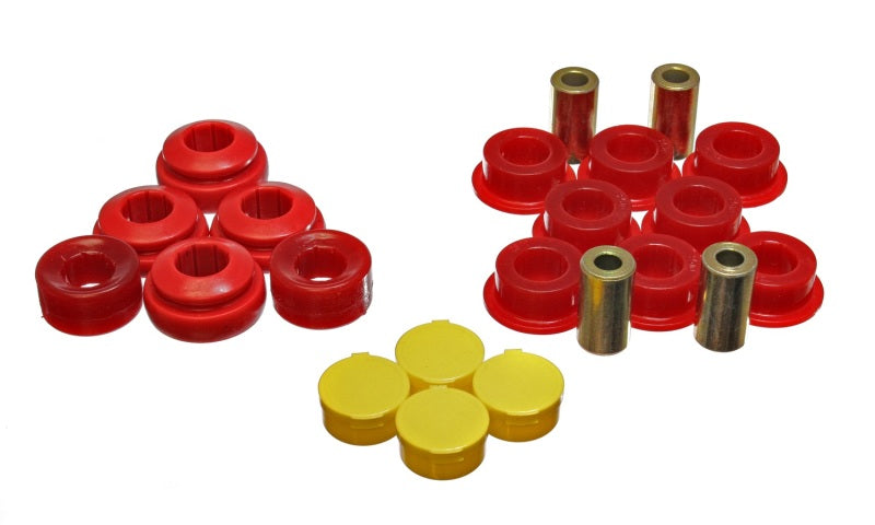 Energy Suspension 01-05 Honda Civic/CRX / 02-05 Civic Si Red Rear Control Arm Bushing Set