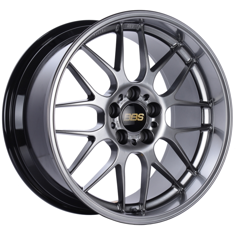 BBS RG-R 19x8.5 5x114.3 ET18 Diamond Black Wheel -82mm PFS/Clip Required