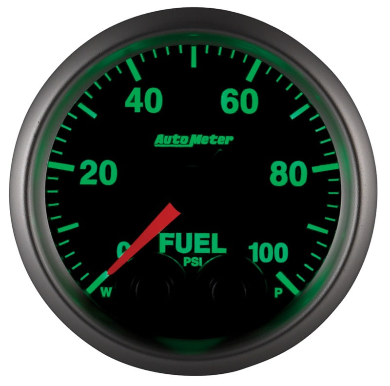 Autometer Elite 52mm 0-100 PSI Fuel Pressure Peak & Warn w/ Electronic Control Gauge