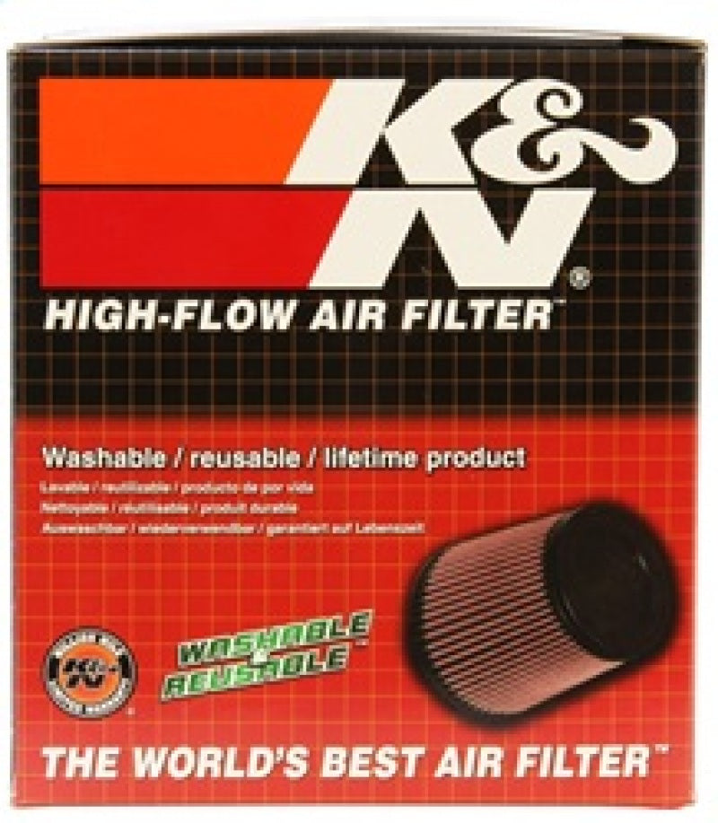 K&N Filter Universal Rubber Filter Round Tapered 4.5in  Flange 5.875in Base 4.5 inch Top 6in  Height