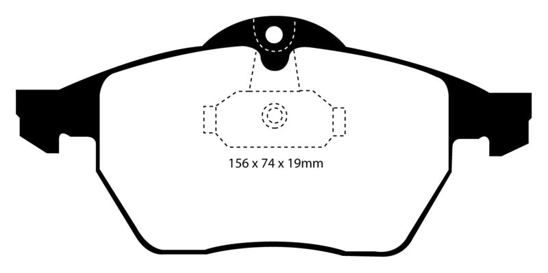 EBC 99-02 Saab 9-3 Convertible Redstuff Front Brake Pads