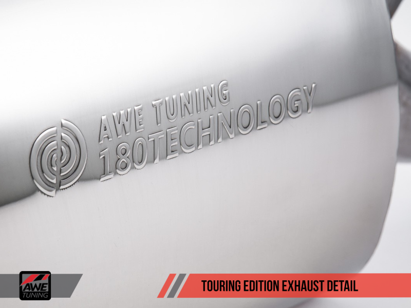 AWE Tuning Mk6 GLI 2.0T - Mk6 Jetta 1.8T Touring Edition Exhaust - Diamond Black Tips