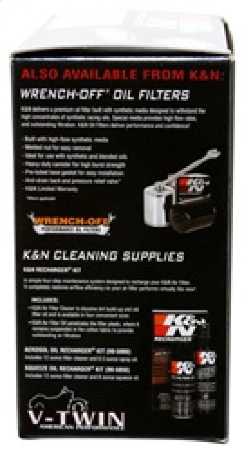 K&N 4in ID / 5.5in OD / 2in H Custom Assembly Filter designed to fit Harley-Davidson Motorcycle