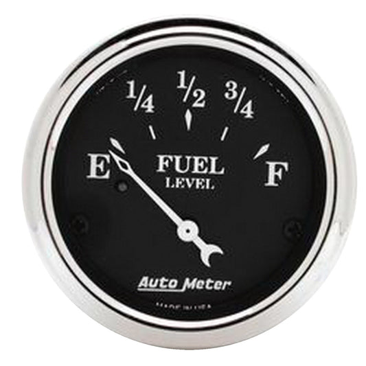 Autometer 2 1/16in Old Tyme 73-10 Ohm Electronic Fuel Level Gauge - Black