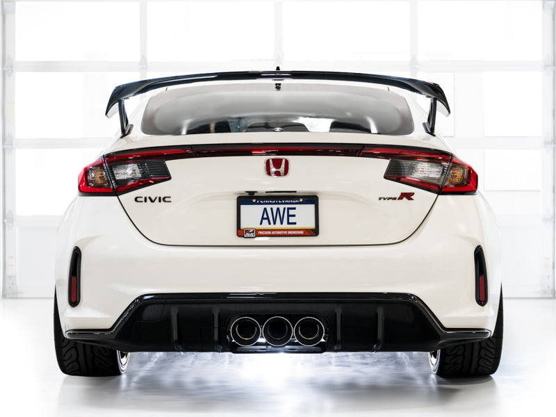 AWE Tuning 2023 Honda Civic Type R FL5 Touring Edition Exhaust w/ Triple Chrome Silver Tips