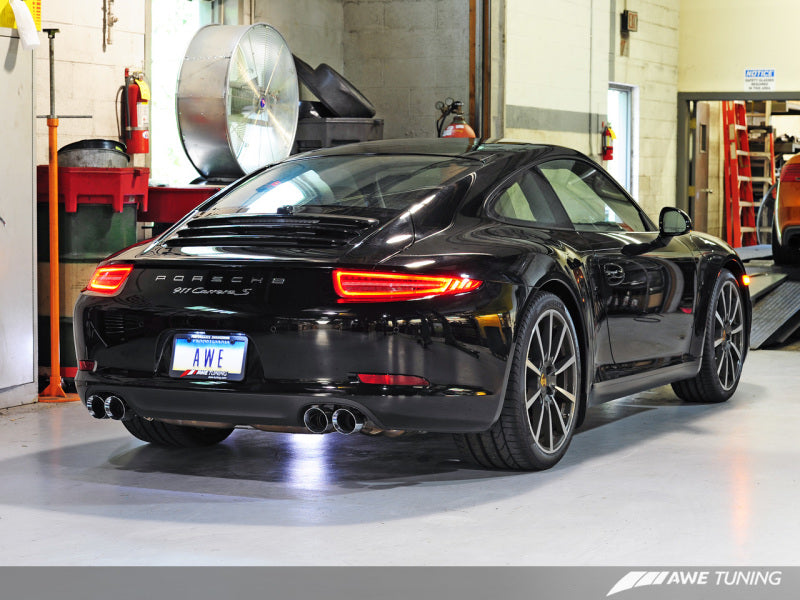 AWE Tuning Porsche 991 SwitchPath Exhaust for Non-PSE Cars Chrome Silver Tips