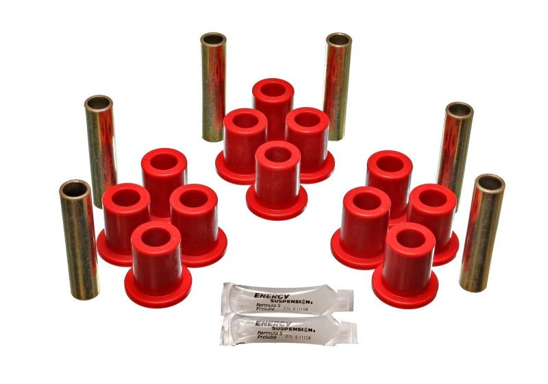 Energy Suspension Fd 4 Wd Frt Sprg Bush Set - Red