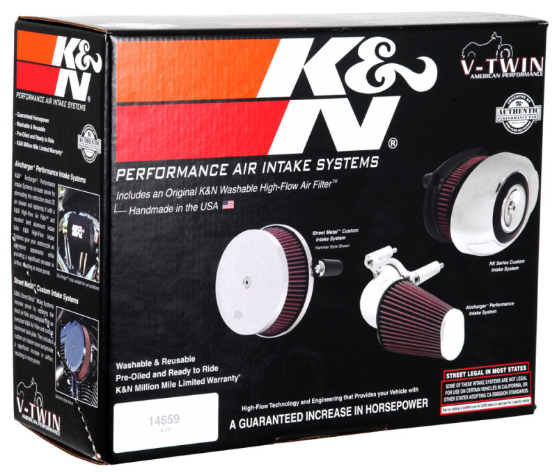 K&N 08-10 Harley Davidson Touring Models Performance Intake Kit