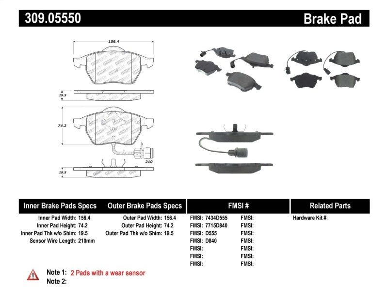 StopTech Performance Brake Pads