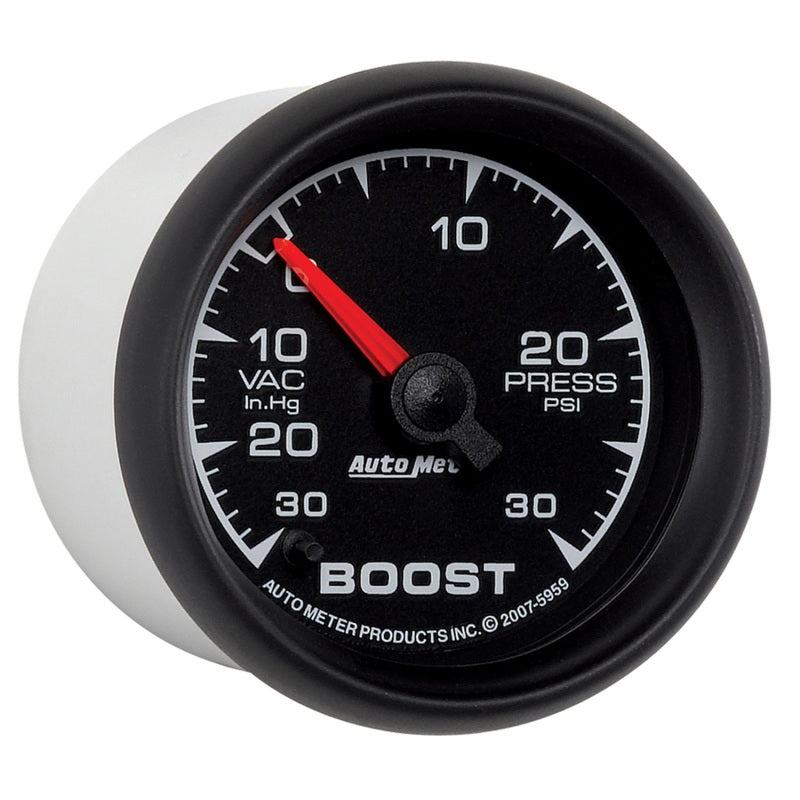 Autometer ES 52mm Full Sweep Electronic 30 In Hg-Vac/30 PSI Vacuum/Boost Gauge