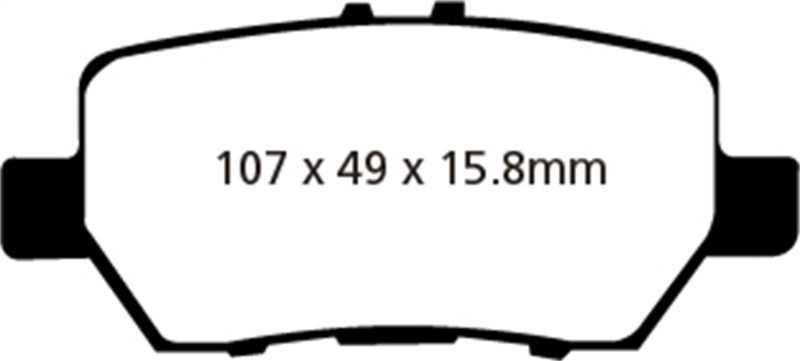 EBC 05-08 Acura RL 3.5 Greenstuff Rear Brake Pads
