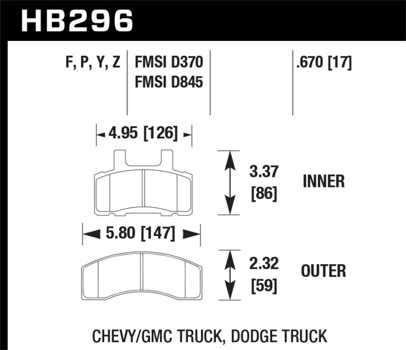 Hawk HPS Street Brake Pads