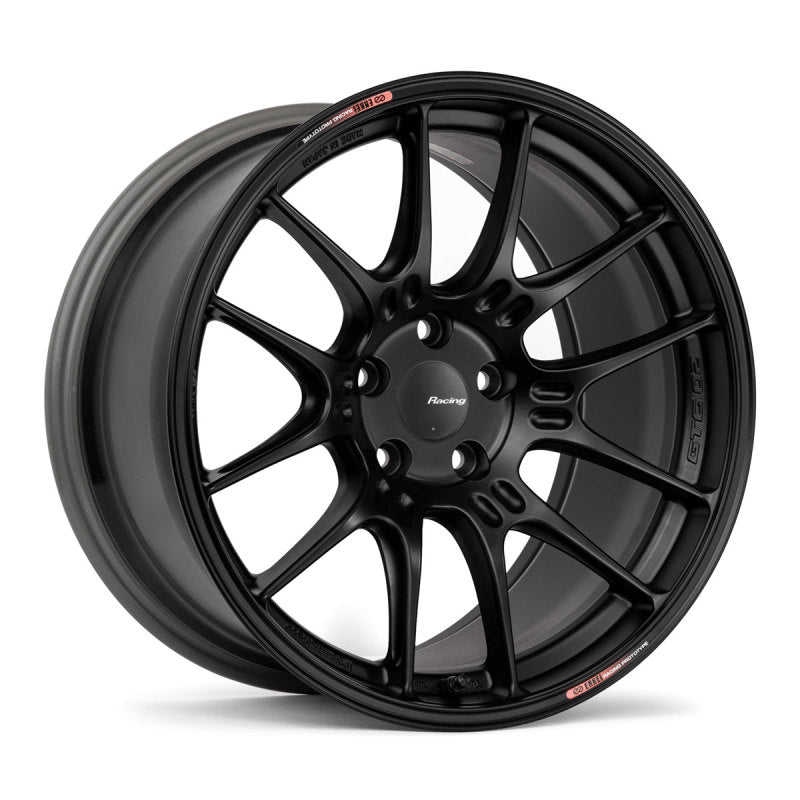 Enkei GTC02 19x8.5 5x114.3 27mm Offset 75mm Bore Matte Black Wheel