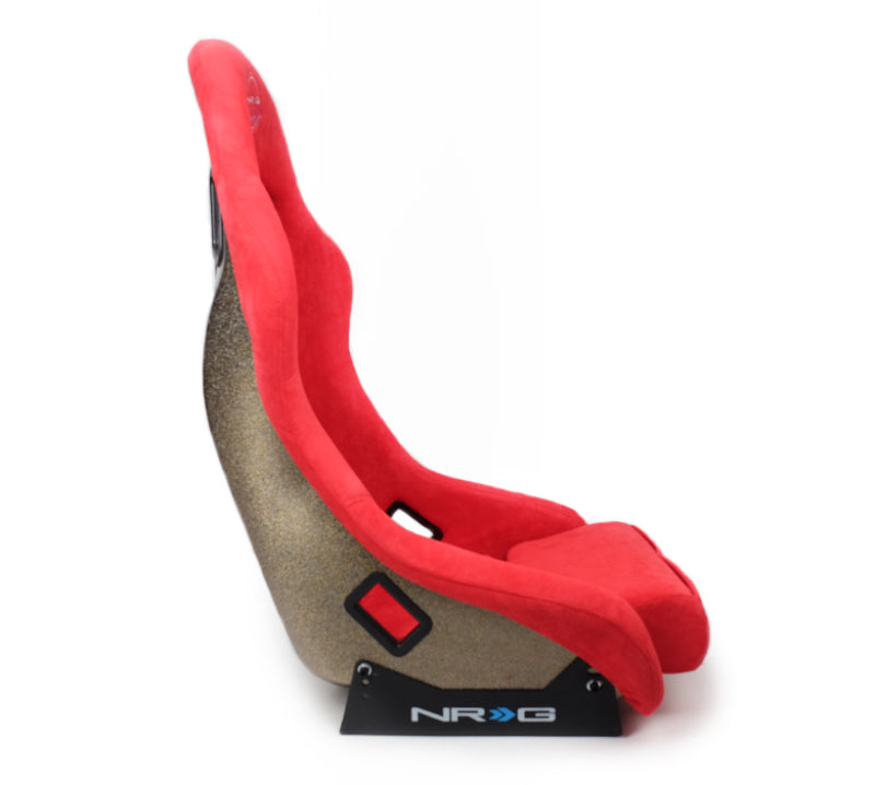 NRG FRP Bucket Seat ULTRA Edition - Medium (Red Alcantara/Pearlized Back)