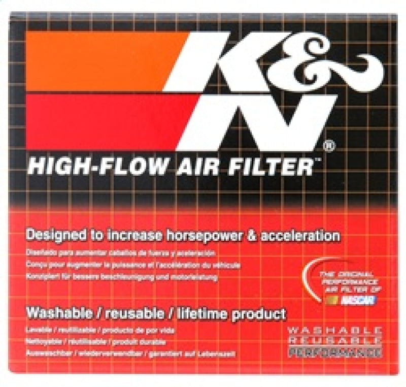 K&N Universal Clamp-On Air Filter 2in FLG / 3-1/8in B / 2in T / 3in L