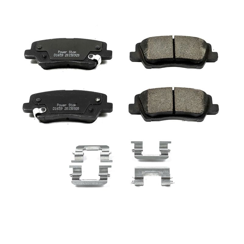 Power Stop 13-18 Cadillac ATS Rear Z17 Evolution Ceramic Brake Pads w/Hardware