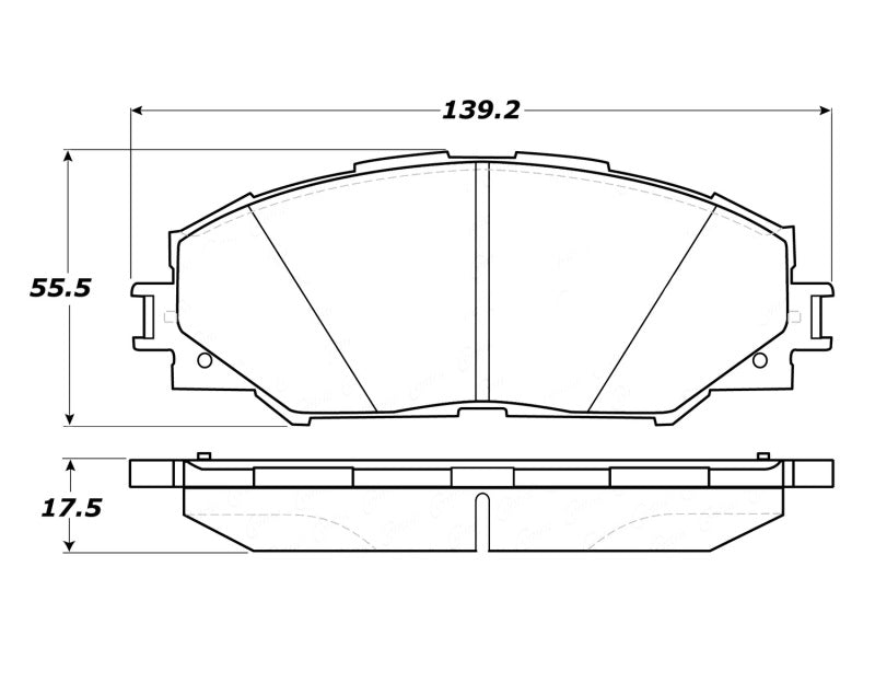 StopTech Street Touring 10 Lexus HS 250h / 09 Pontiac Vibe 1.8L Front Pads