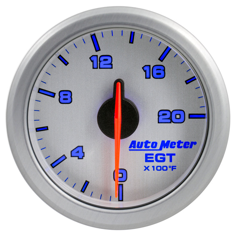 Autometer Airdrive 2-1/16in EGT Gauge 0-2000 Degrees F - Silver