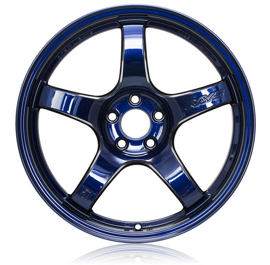 Gram Lights 57CR 18x8.5 +37 5-108 Eternal Blue Pearl Wheel