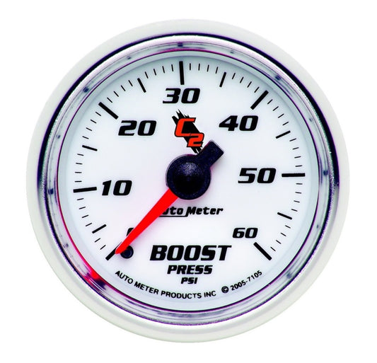 Autometer C2 52mm 0-60 PSI Mechanical Boost Gauge