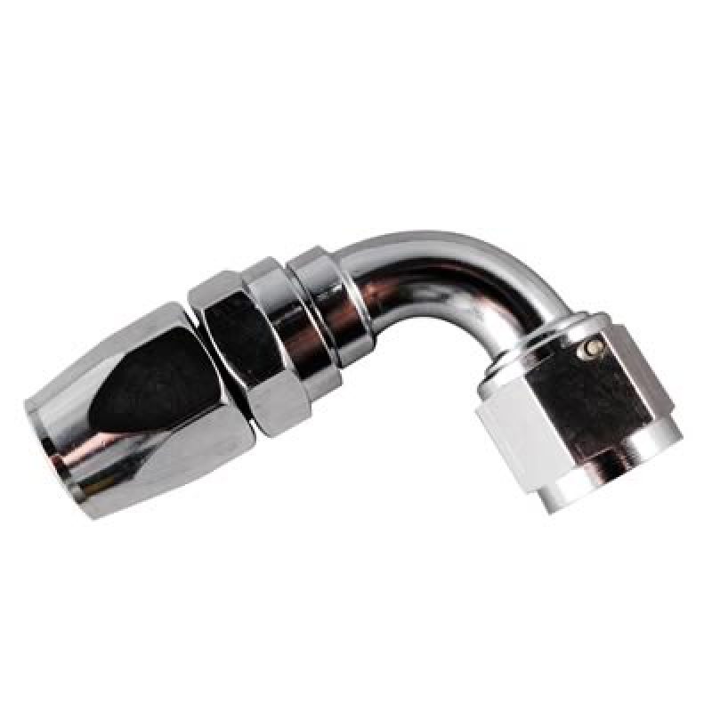 Fragola -6AN x 90 Degree Pro-Flow Hose End Chrome