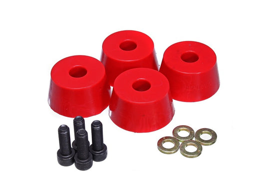 Energy Suspension 96-02 Toyota 4Runner Front Hyper Flex Red Bump Stop Set