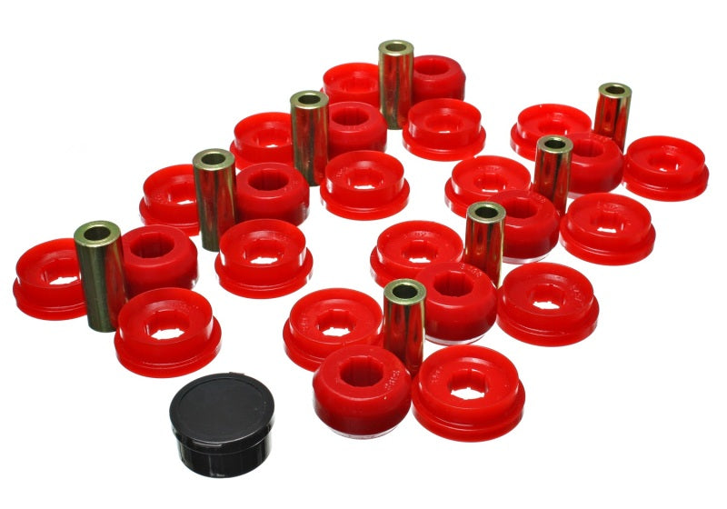 Energy Suspension 03-09 Lexus Gx470 / 07-09 Toyota FJ Cruiser Red Rear End Control Arm Bushing Set