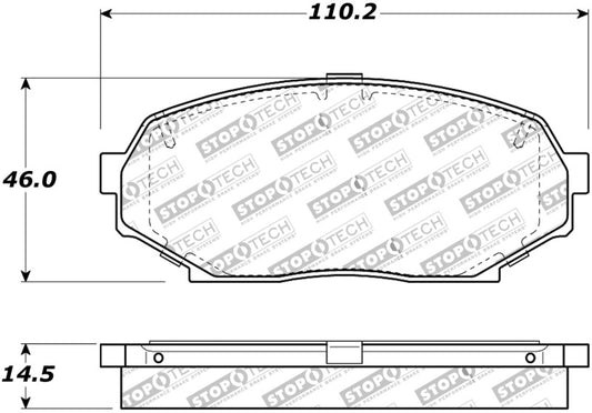 StopTech Street Touring 90-93 Mazda Miata Front Brake Pads D525