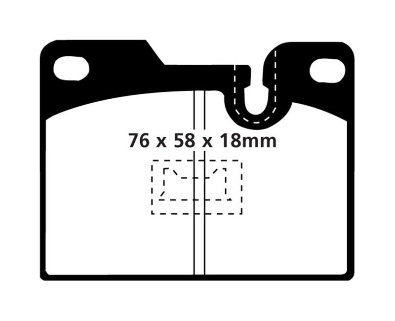 EBC 79-88 Porsche 924 2.0 Turbo Redstuff Rear Brake Pads