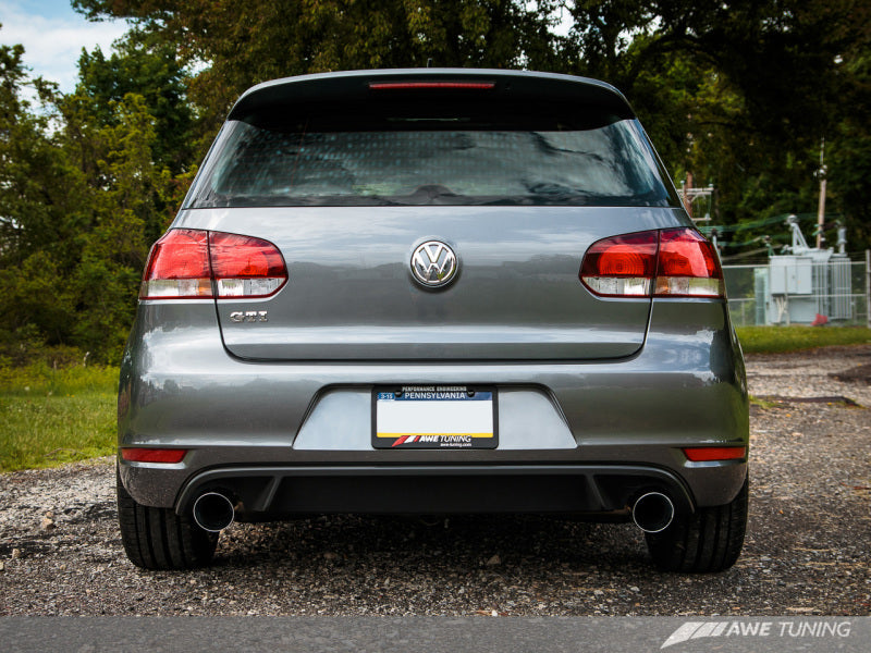 AWE Tuning Mk6 GTI Performance Catback - Chrome Silver Round Tips