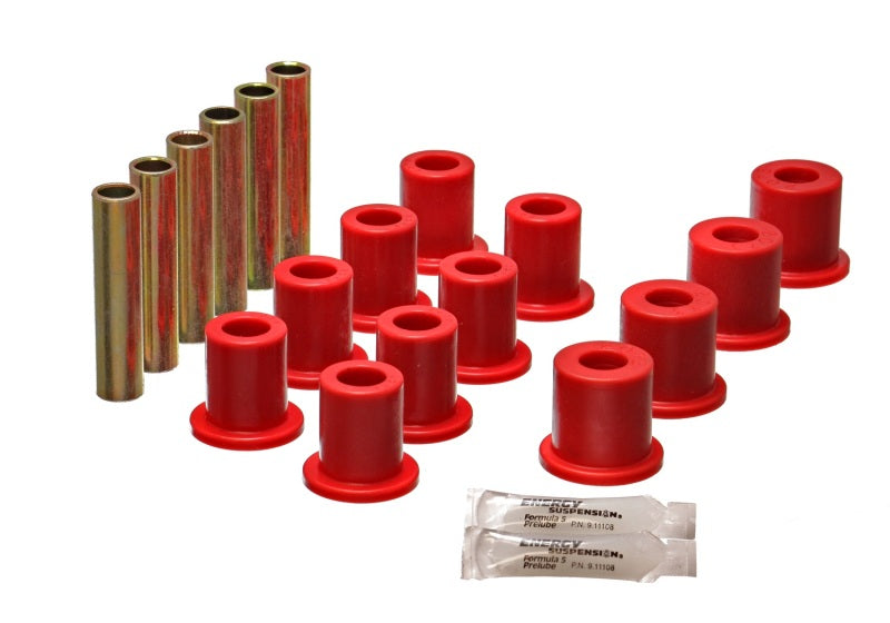 Energy Suspension Fd 4 Wd Frt Sprg Bush Set - Red