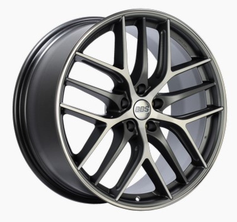 BBS CC-R 19x10 5x120 ET38 Satin Graphite Diamond Cut Polished Rim Protector Wheel -82mm PFS Required